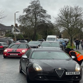 14.01.23 Road blocked by Academy 14.01.23 Road blocked by Academy